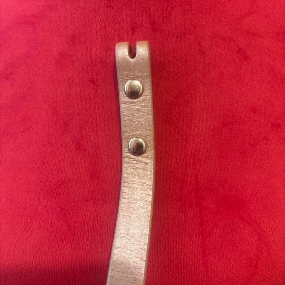 Rose gold belt with silver